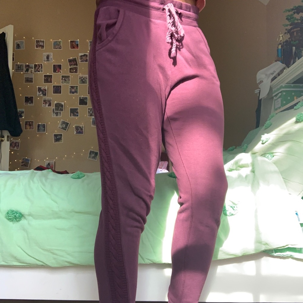 Maroon sweatpants
